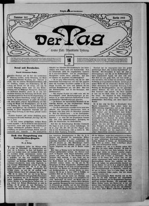 Der Tag vom 16.07.1903
