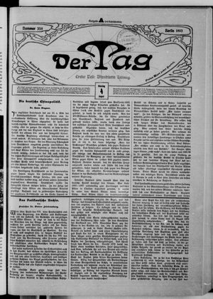 Der Tag vom 04.08.1903