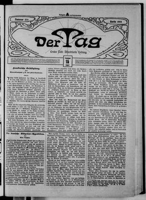 Der Tag vom 15.08.1903