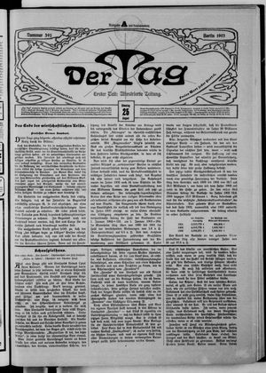 Der Tag vom 25.08.1903