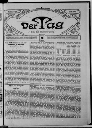 Der Tag vom 10.09.1903