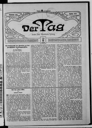 Der Tag vom 11.09.1903