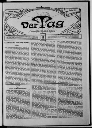 Der Tag on Sep 19, 1903