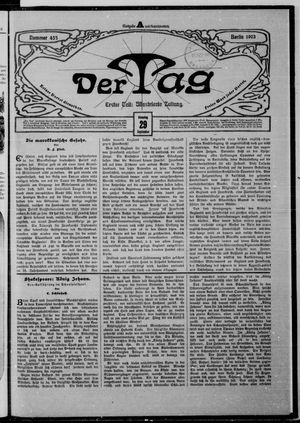 Der Tag vom 29.09.1903