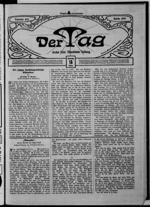 Der Tag vom 15.10.1903