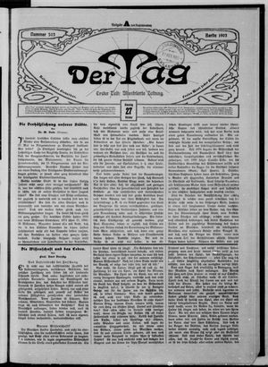 Der Tag vom 27.10.1903