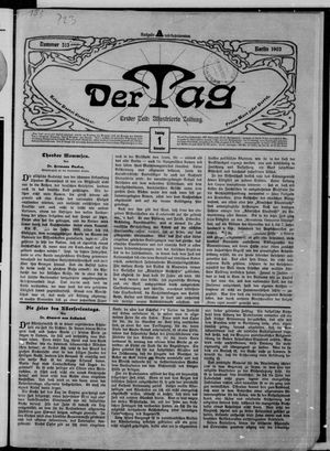 Der Tag on Nov 1, 1903