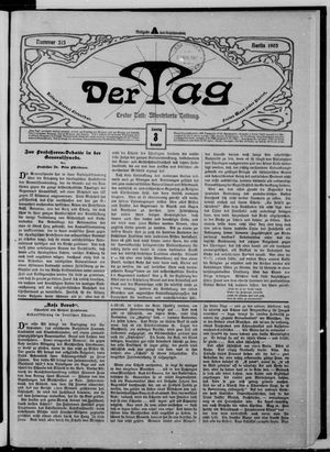 Der Tag vom 03.11.1903