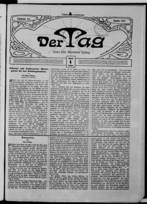 Der Tag vom 04.11.1903