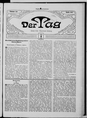 Der Tag vom 08.11.1903