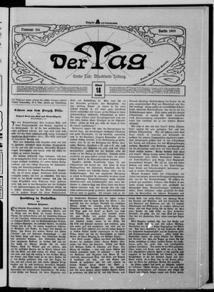 Der Tag vom 18.11.1903
