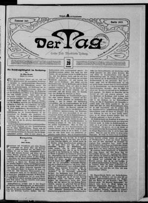 Der Tag vom 20.11.1903