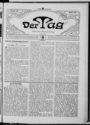 Der Tag vom 29.11.1903