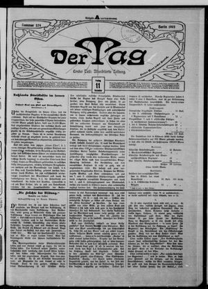 Der Tag on Dec 11, 1903