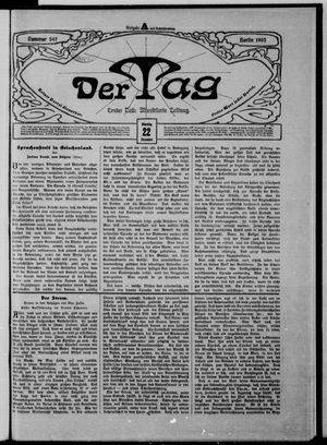 Der Tag vom 22.12.1903