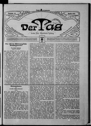 Der Tag vom 30.01.1904