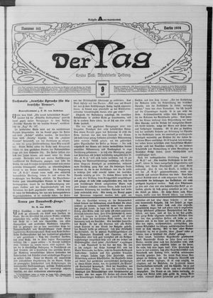 Der Tag vom 09.04.1904