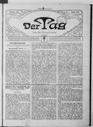 Der Tag vom 16.07.1904