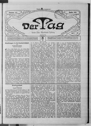 Der Tag vom 21.07.1904