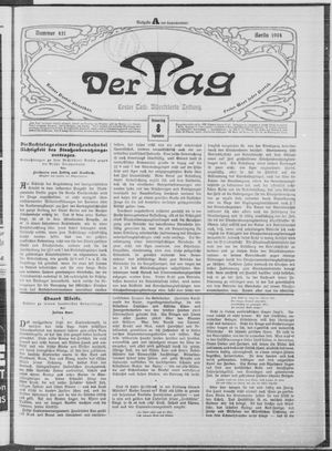 Der Tag vom 08.09.1904