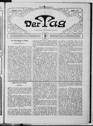 Der Tag vom 18.10.1904
