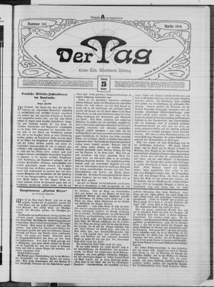 Der Tag vom 25.10.1904