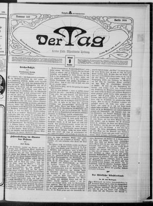 Der Tag vom 09.11.1904