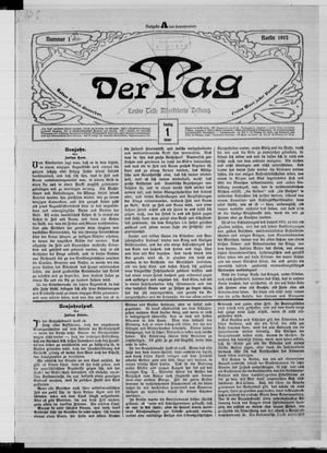 Der Tag vom 01.01.1905