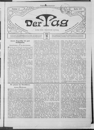 Der Tag vom 11.01.1905