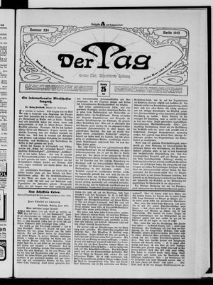 Der Tag vom 25.07.1905