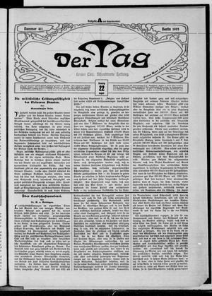 Der Tag vom 22.08.1905