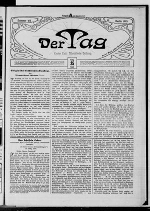 Der Tag vom 25.08.1905