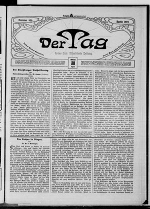 Der Tag vom 30.08.1905