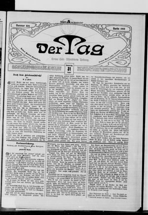Der Tag vom 31.08.1905