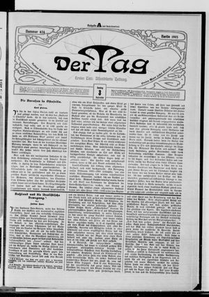 Der Tag vom 03.09.1905