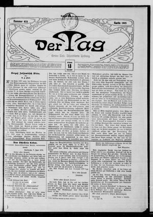 Der Tag vom 13.09.1905
