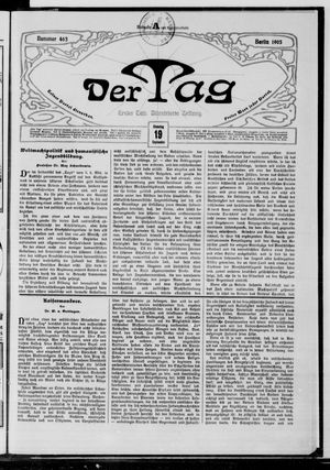 Der Tag vom 19.09.1905
