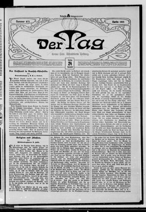 Der Tag on Sep 24, 1905