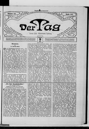 Der Tag vom 19.10.1905