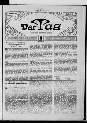 Der Tag vom 19.11.1905