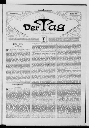 Der Tag on Jan 7, 1906
