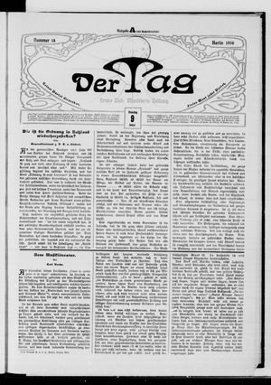 Der Tag vom 09.01.1906