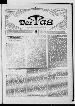 Der Tag on Jan 12, 1906