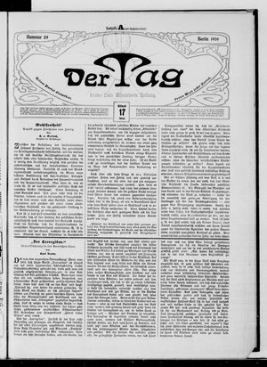 Der Tag on Jan 17, 1906
