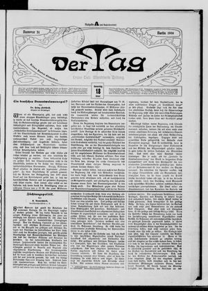 Der Tag vom 18.01.1906