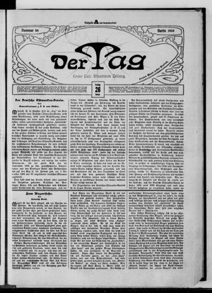 Der Tag on Jan 26, 1906