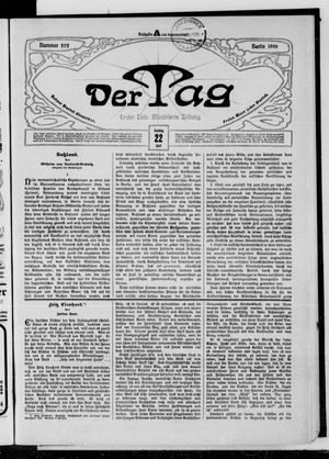 Der Tag vom 22.04.1906