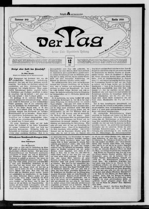 Der Tag on Jun 12, 1906