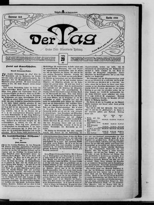 Der Tag on Jul 20, 1906