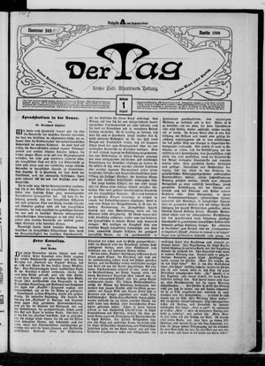 Der Tag on Aug 1, 1906